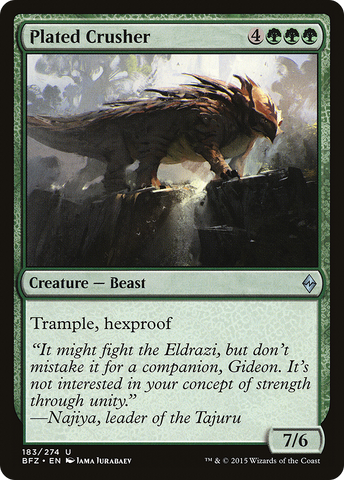 {C} Plated Crusher [Battle for Zendikar][BFZ 183]