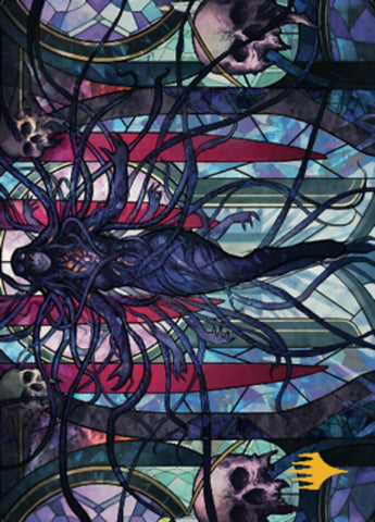 {A} Braids, Arisen Nightmare Art Card 2 (Gold-Stamped Signature) [Dominaria United Art Series][GS ADMU 066]