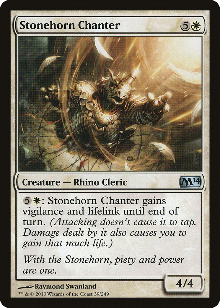 {C} Stonehorn Chanter [Magic 2014][M14 039]