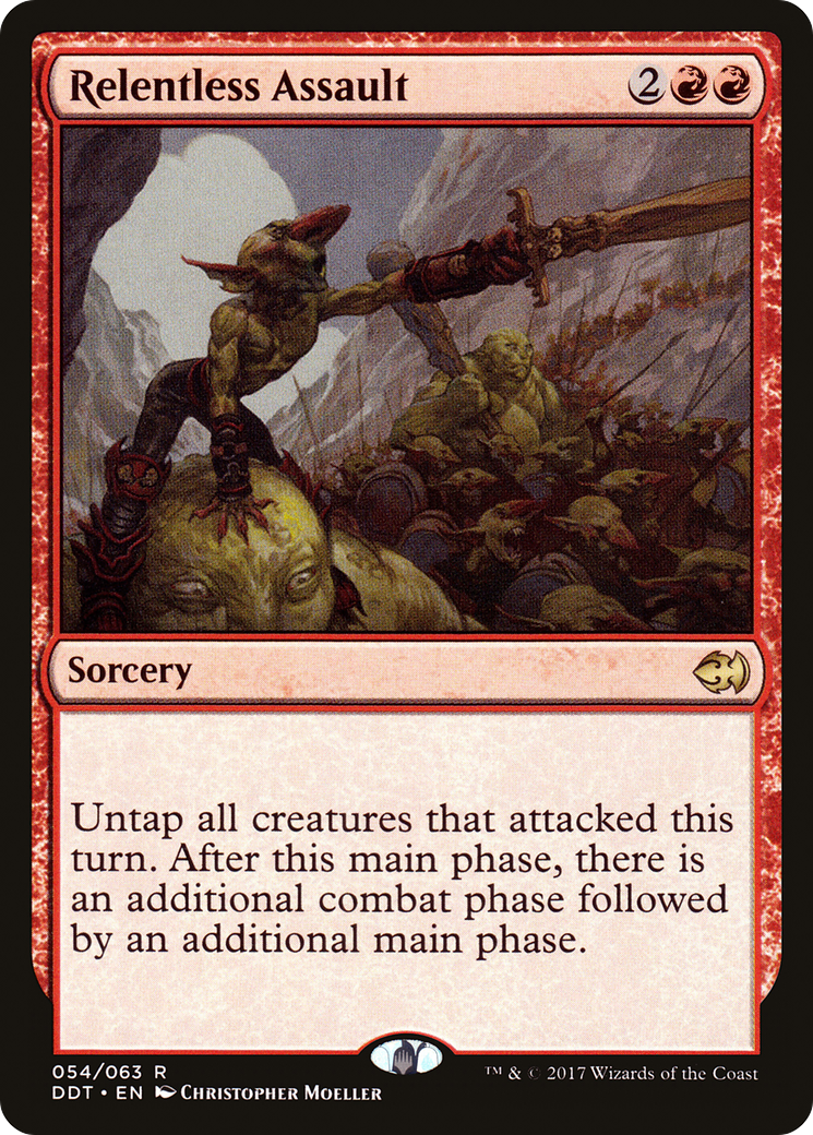 {R} Relentless Assault [Duel Decks: Merfolk vs. Goblins][DDT 054]
