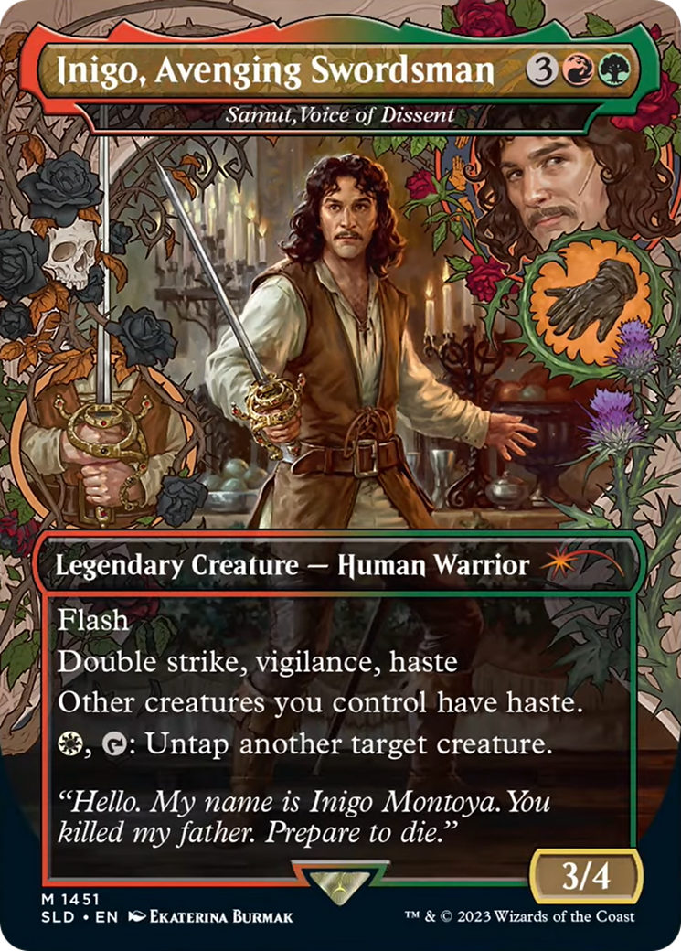 {R} Inigo, Avenging Swordsman - Samut, Voice of Dissent [Secret Lair Drop Series][SLD 1451]
