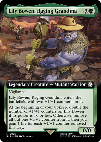 {R} Lily Bowen, Raging Grandma (Extended Art) (Surge Foil) [Fallout][PIP 927]
