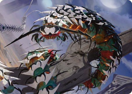{A} Atraxa's Skitterfang Art Card [Phyrexia: All Will Be One Art Series][AONE 055]