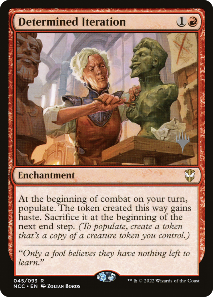 {R} Determined Iteration (Promo Pack) [Streets of New Capenna Commander Promos][PP NCC 045]