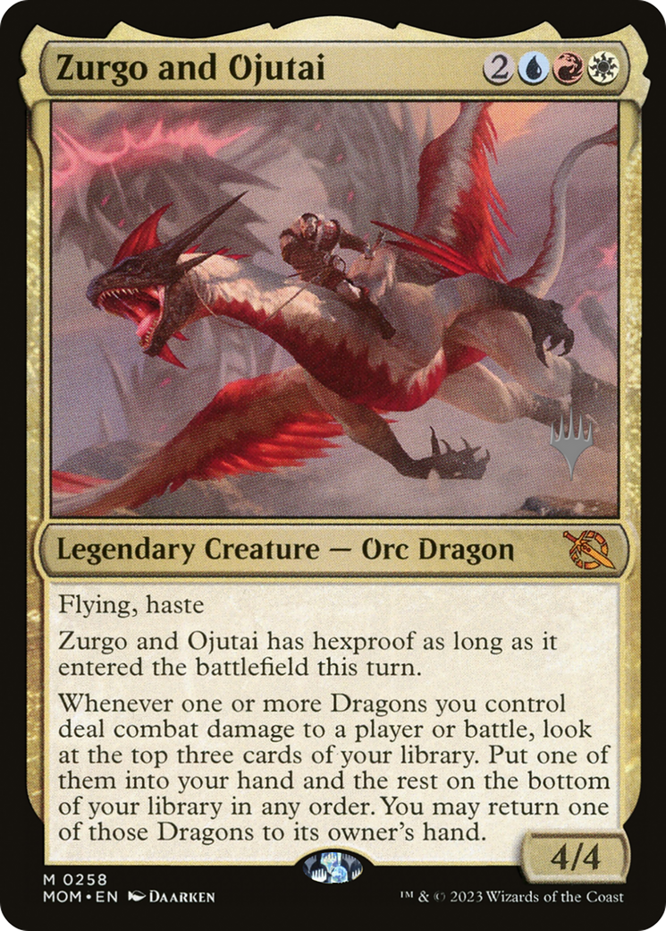 {R} Zurgo and Ojutai (Promo Pack) [March of the Machine Promos][PP MOM 258]