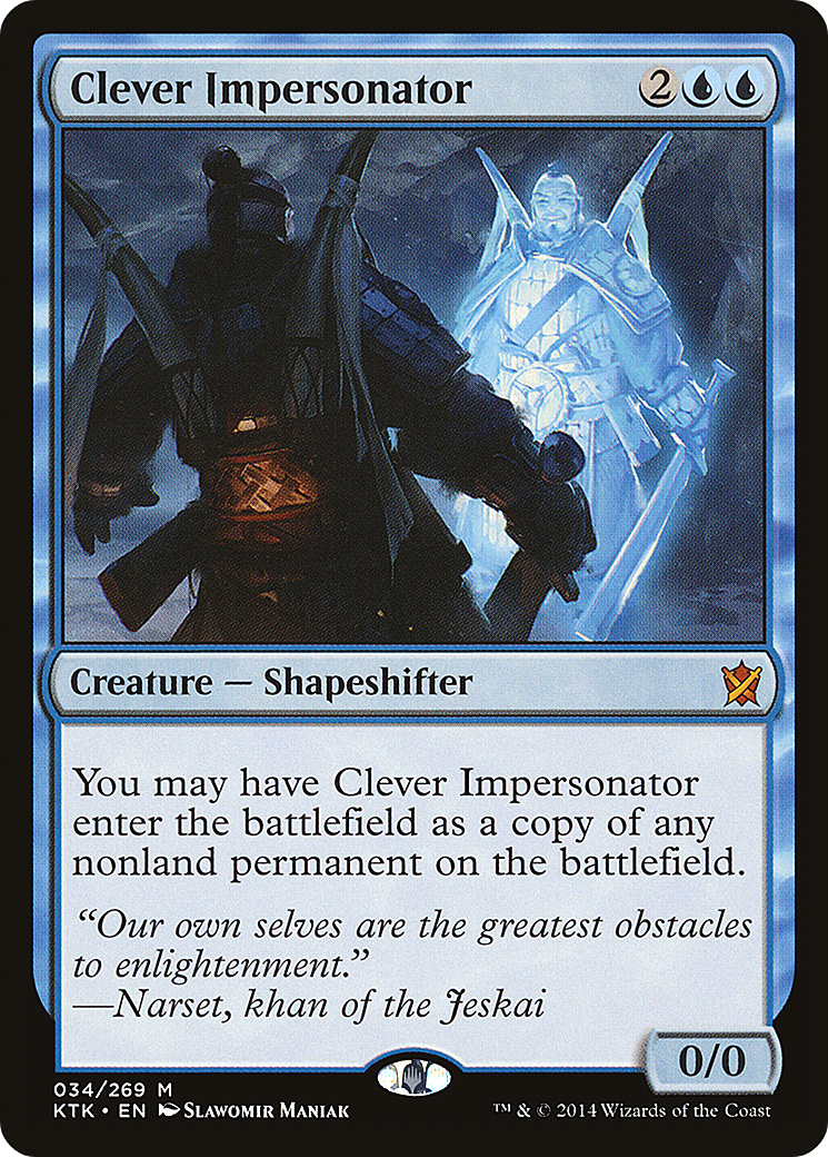 {R} Clever Impersonator [Khans of Tarkir][KTK 034] - Misty Mountain Games