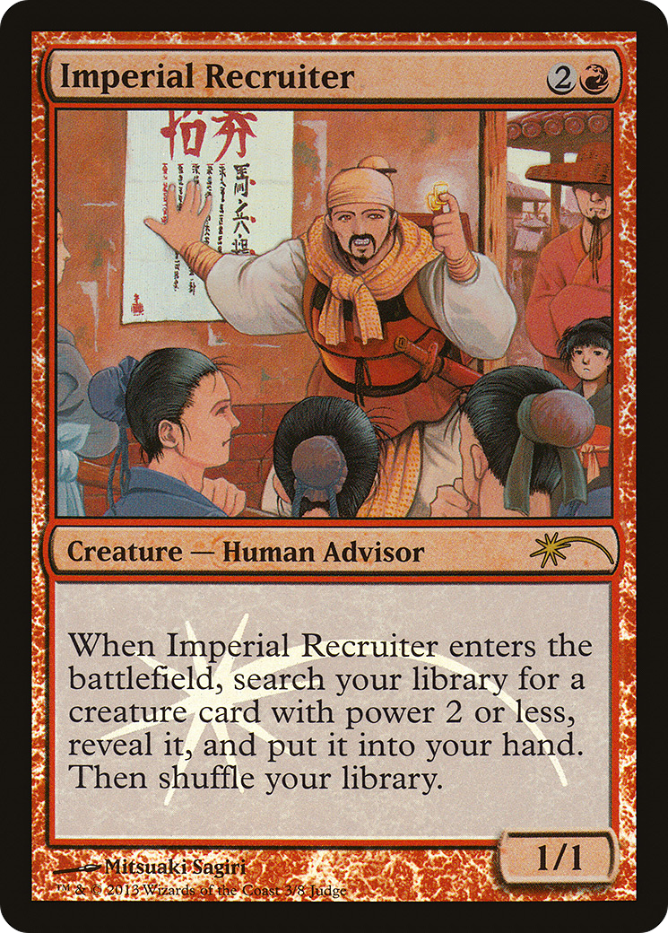 {R} Imperial Recruiter [Judge Gift Cards 2013][PA J13 003] - Misty Mountain Games