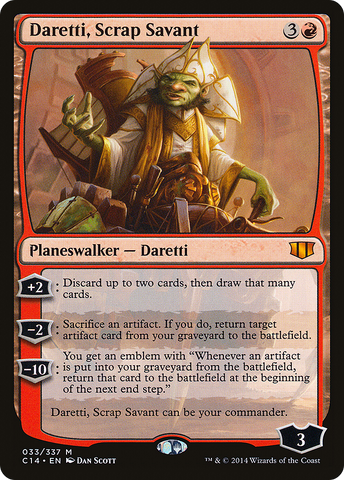 {R} Daretti, Scrap Savant [Commander 2014][C14 033]