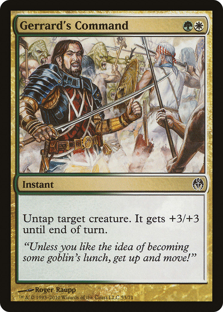 {C} Gerrard's Command [Duel Decks: Phyrexia vs. the Coalition][DDE 053]
