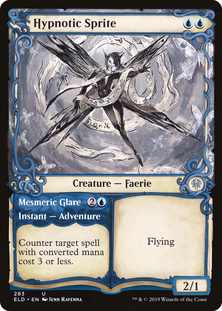 {C} Hypnotic Sprite // Mesmeric Glare (Showcase) [Throne of Eldraine][ELD 283]