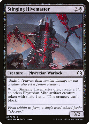 {C} Stinging Hivemaster [Phyrexia: All Will Be One][ONE 110]