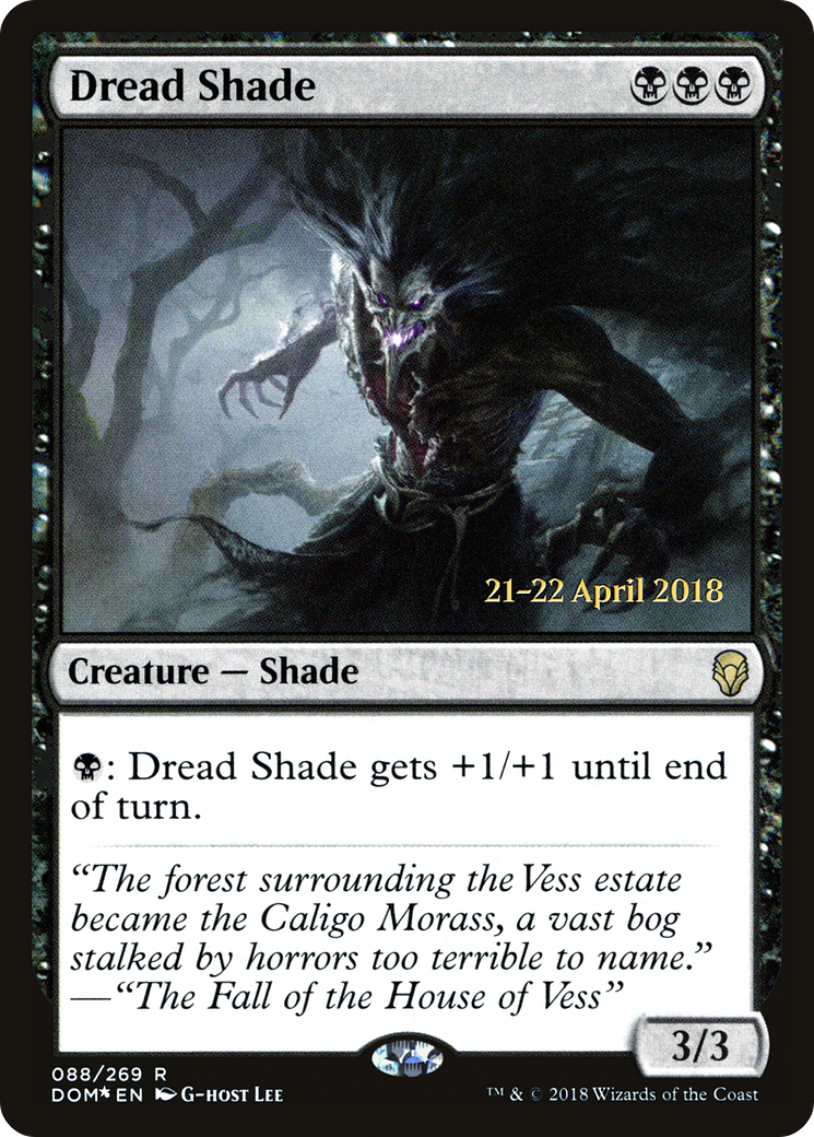 {R} Dread Shade [Dominaria Prerelease Promos][PR DOM 088]