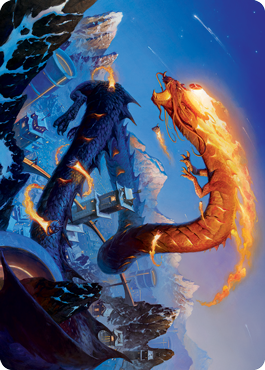 {A} Atsushi, the Blazing Sky 1 Art Card [Kamigawa: Neon Dynasty Art Series][ANEO 010]