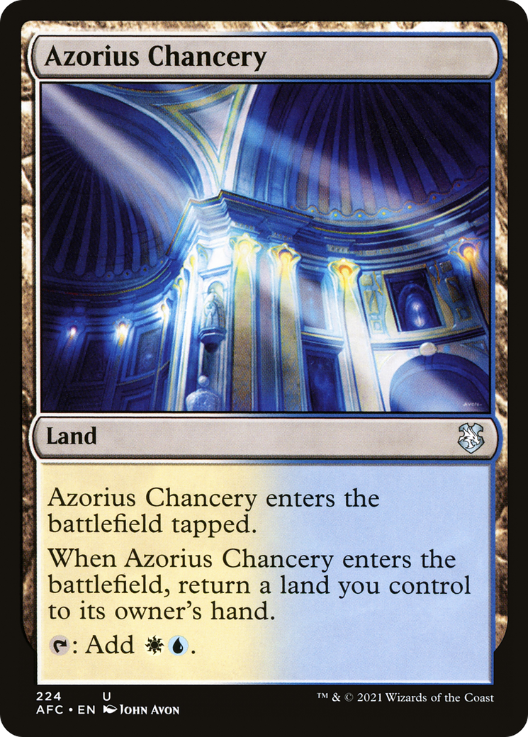 {C} Azorius Chancery [Dungeons & Dragons: Adventures in the Forgotten Realms Commander][AFC 224]
