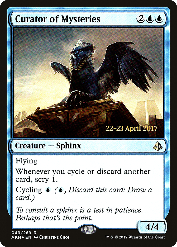 {R} Curator of Mysteries [Amonkhet Prerelease Promos][PR AKH 049]
