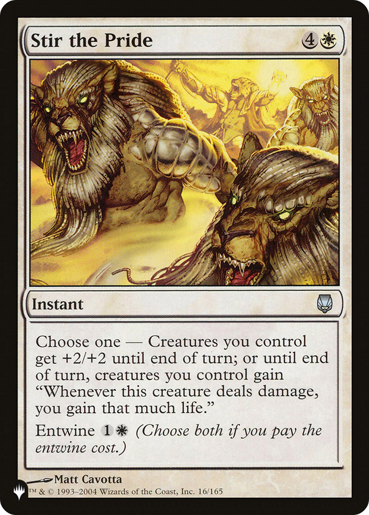 Stir the Pride [LIST 16/165]