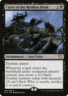 {R} Curse of the Restless Dead [Innistrad: Midnight Hunt Commander][MIC 018]
