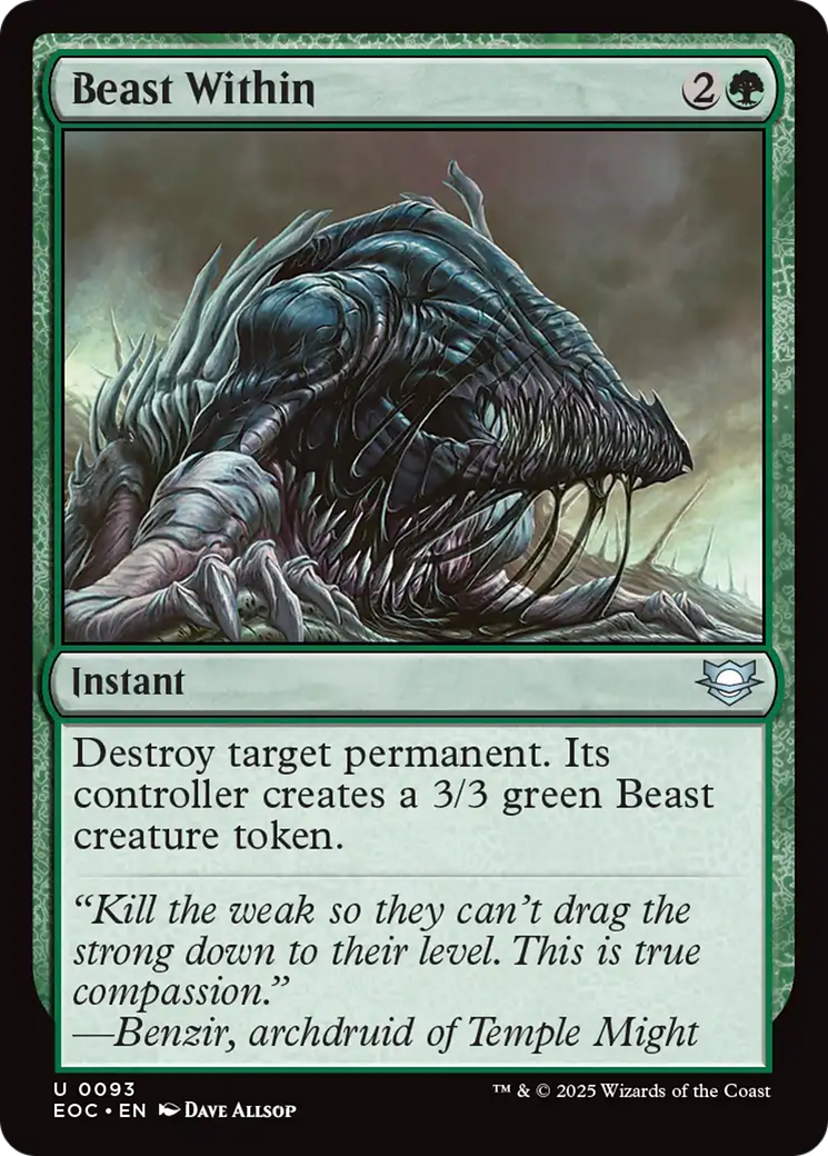 {@@ EOC C} Beast Within [Edge of Eternities Commander] [EOC 093]