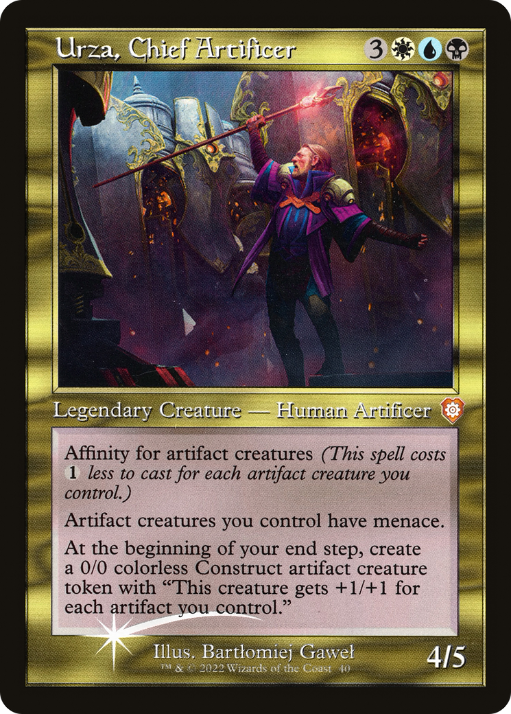 {R} Urza, Chief Artificer (040) (Retro) [The Brothers' War Commander][BRC 040]