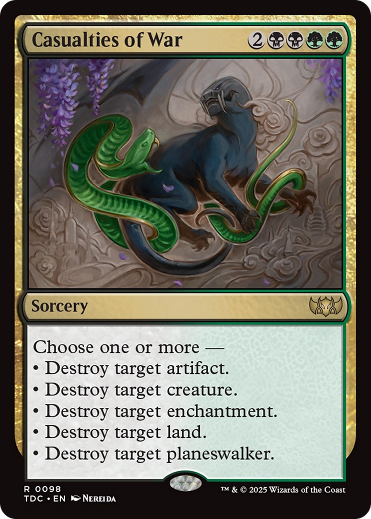 {R} Casualties of War [Tarkir: Dragonstorm Commander][TDC 098]