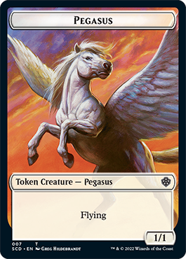 {C} Pegasus // Faerie Double-Sided Token [Starter Commander Decks][SCD 000]