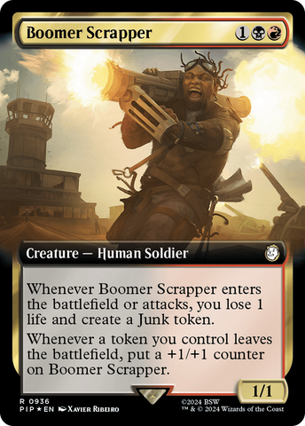 {R} Boomer Scrapper (Extended Art) (Surge Foil) [Fallout][PIP 936]