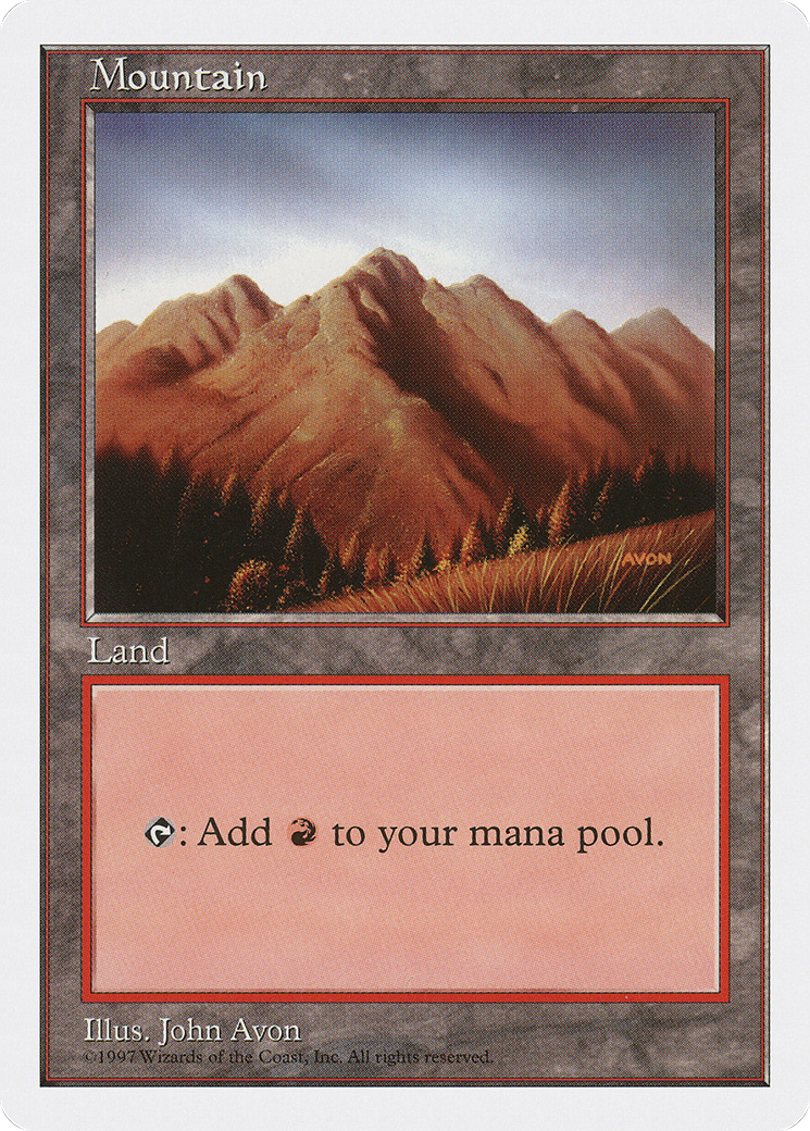 {B}[5ED 444] Mountain (444) [Fifth Edition]