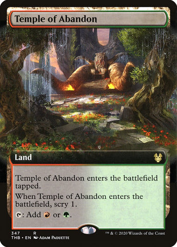 {R} Temple of Abandon (Extended Art) [Theros Beyond Death][THB 347]