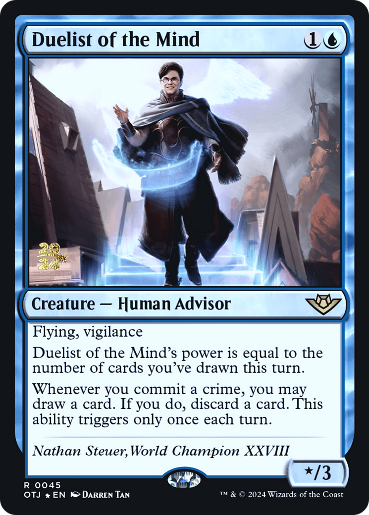 {@R} Duelist of the Mind [Outlaws of Thunder Junction Prerelease Promos][PR OTJ 045]