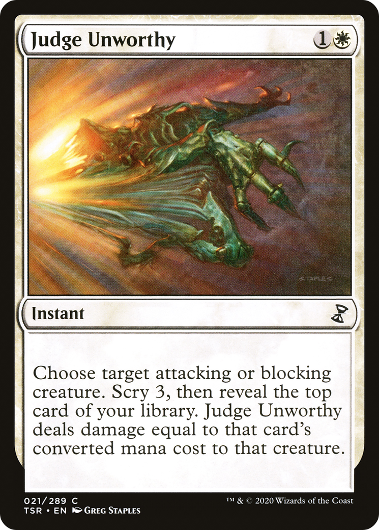{C} Judge Unworthy [Time Spiral Remastered][TSR 021]