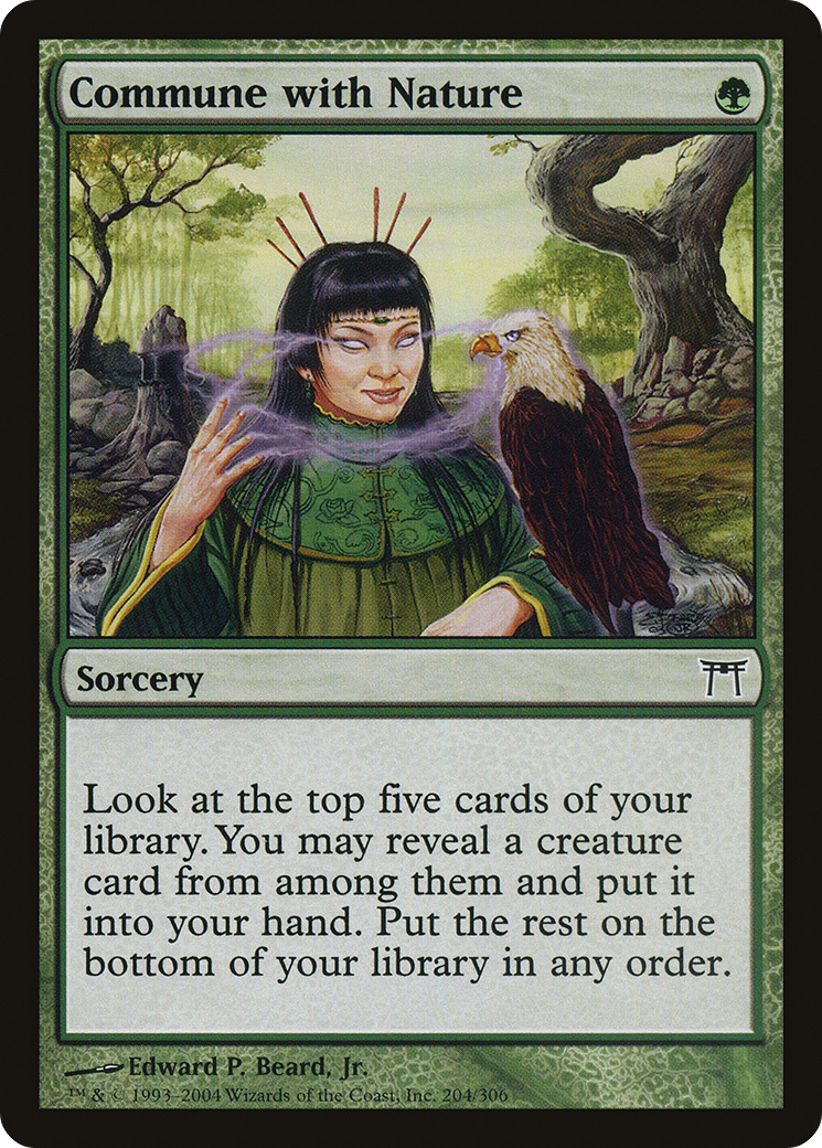 {C} Commune with Nature [Champions of Kamigawa][CHK 204]