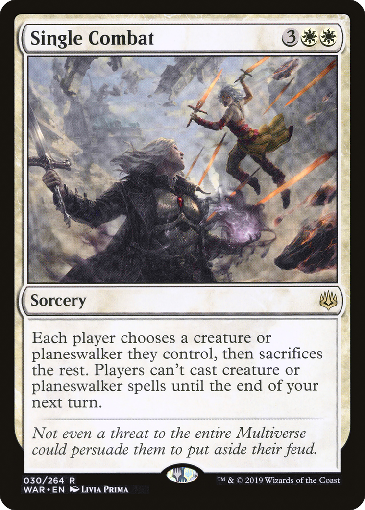 {R} Single Combat [War of the Spark][WAR 030]