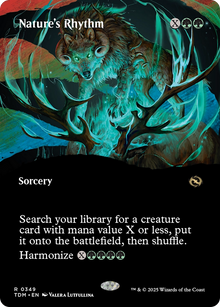 {@R} Nature's Rhythm (Borderless) [Tarkir: Dragonstorm][TDM 349]