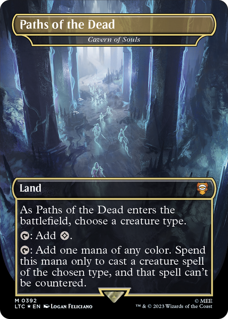 {R} Cavern of Souls - Paths of the Dead (Surge Foil Realms and Relics) [The Lord of the Rings: Tales of Middle-Earth Commander][LTC 392]