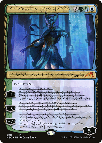 {R} Tamiyo, Compleated Sage (Phyrexian) [Kamigawa: Neon Dynasty][NEO 308]