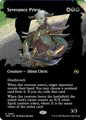 {@R} Severance Priest (Borderless) [Tarkir: Dragonstorm][TDM 369]