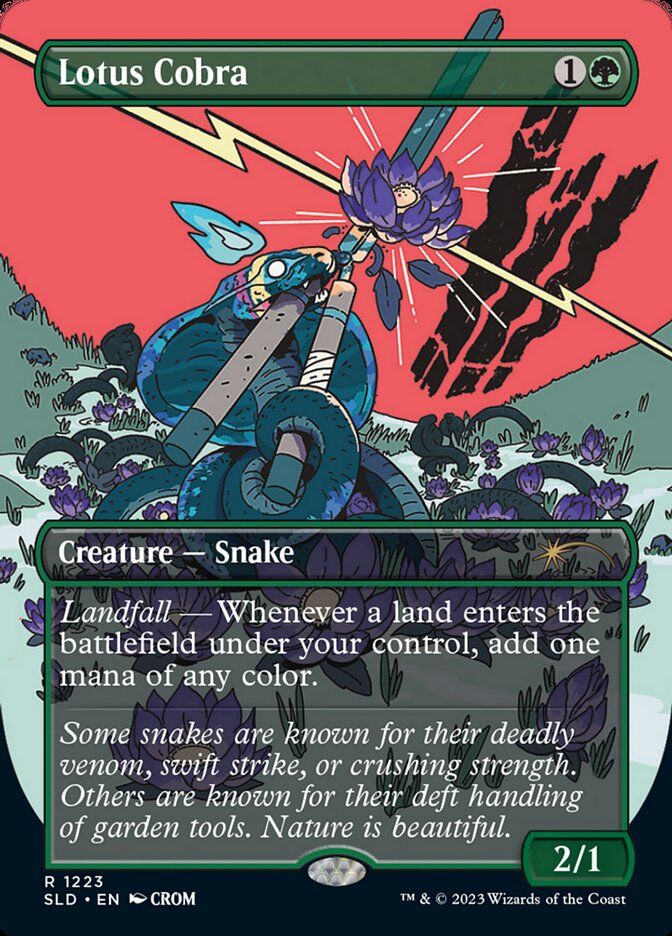 {R} Lotus Cobra (Borderless) [Secret Lair Drop Series][SLD 1223] - Misty Mountain Games