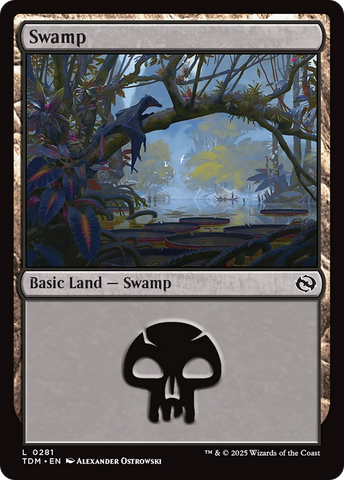 {B} Swamp (0281) [Tarkir: Dragonstorm][TDM 281]