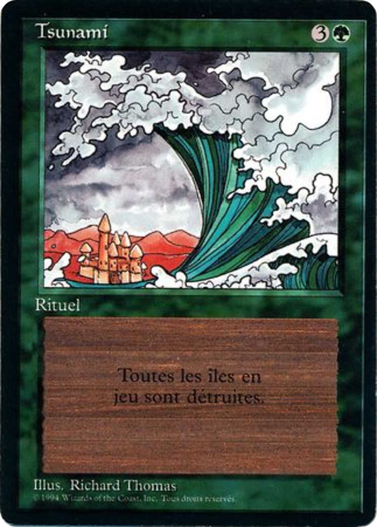 {F} Tsunami [Foreign Black Border][FBB 3ED 222]