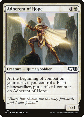{C} Adherent of Hope [Core Set 2021][M21 321]