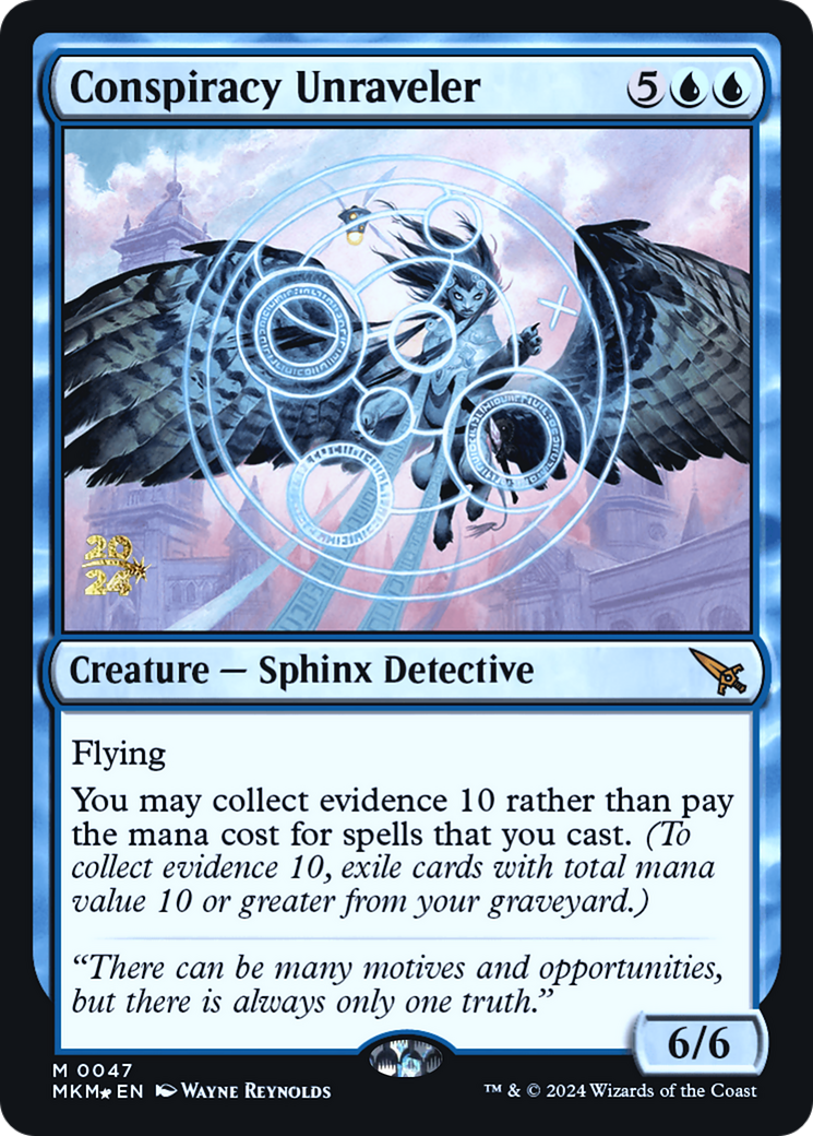 {R} Conspiracy Unraveler [Murders at Karlov Manor Prerelease Promos][PR MKM 047]