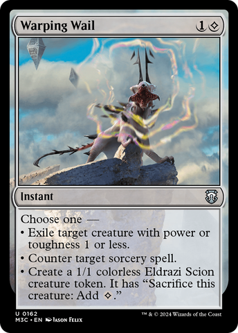 {C} Warping Wail (Ripple Foil) [Modern Horizons 3 Commander][RPF M3C 162]