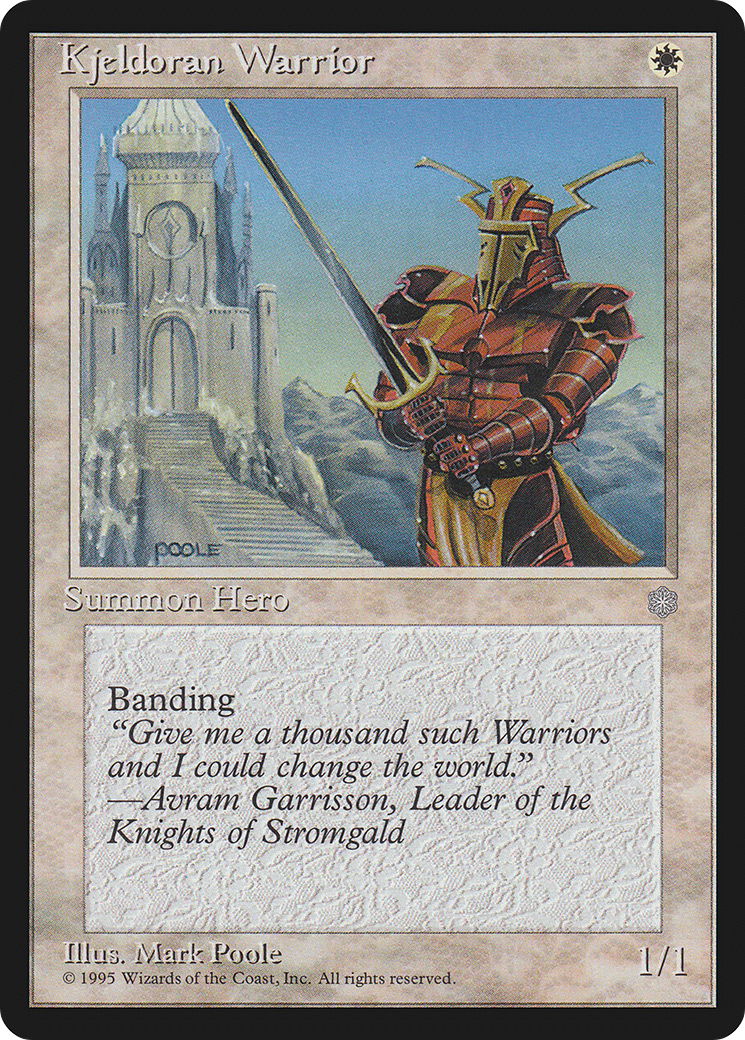 {C} Kjeldoran Warrior [Ice Age][ICE 041]