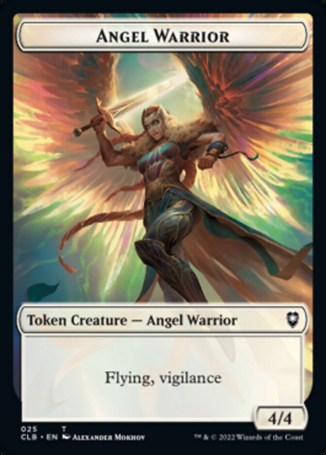 {T} Kor Warrior // Angel Warrior Double-sided Token [Commander Legends: Battle for Baldur's Gate Tokens][TCLB 027]