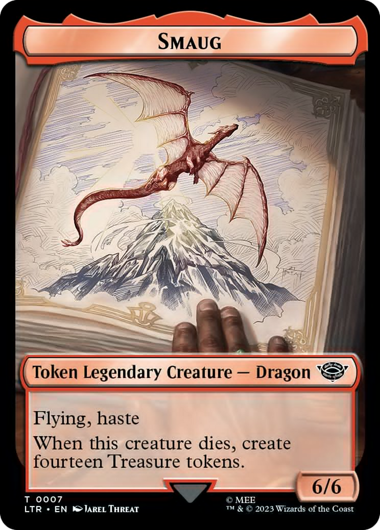 {T} Food (10) // Smaug Double-Sided Token [The Lord of the Rings: Tales of Middle-Earth Tokens][TLTR 10//7]