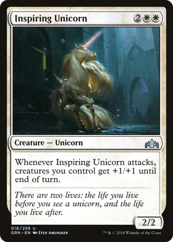 {C} Inspiring Unicorn [Guilds of Ravnica][GRN 016]