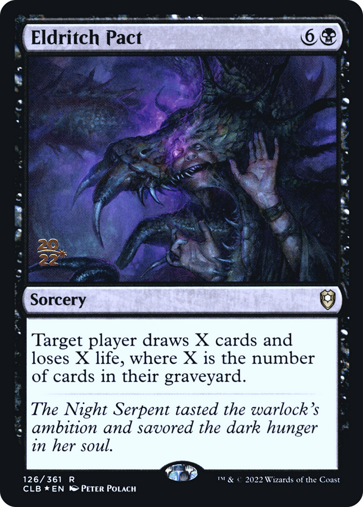 {R} Eldritch Pact [Commander Legends: Battle for Baldur's Gate Prerelease Promos][PR CLB 126]