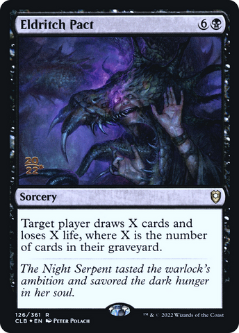 {R} Eldritch Pact [Commander Legends: Battle for Baldur's Gate Prerelease Promos][PR CLB 126]