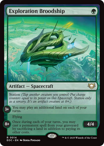 {R} Exploration Broodship [Edge of Eternities Commander][EOC 014]