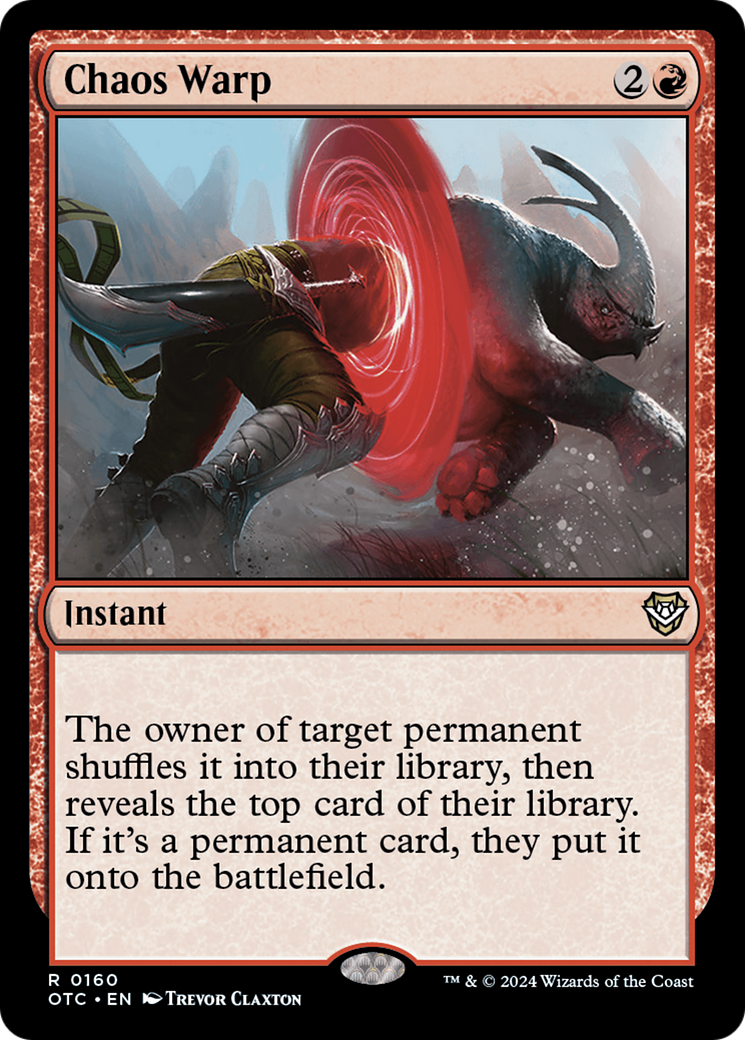 {R} Chaos Warp [Outlaws of Thunder Junction Commander][OTC 160]